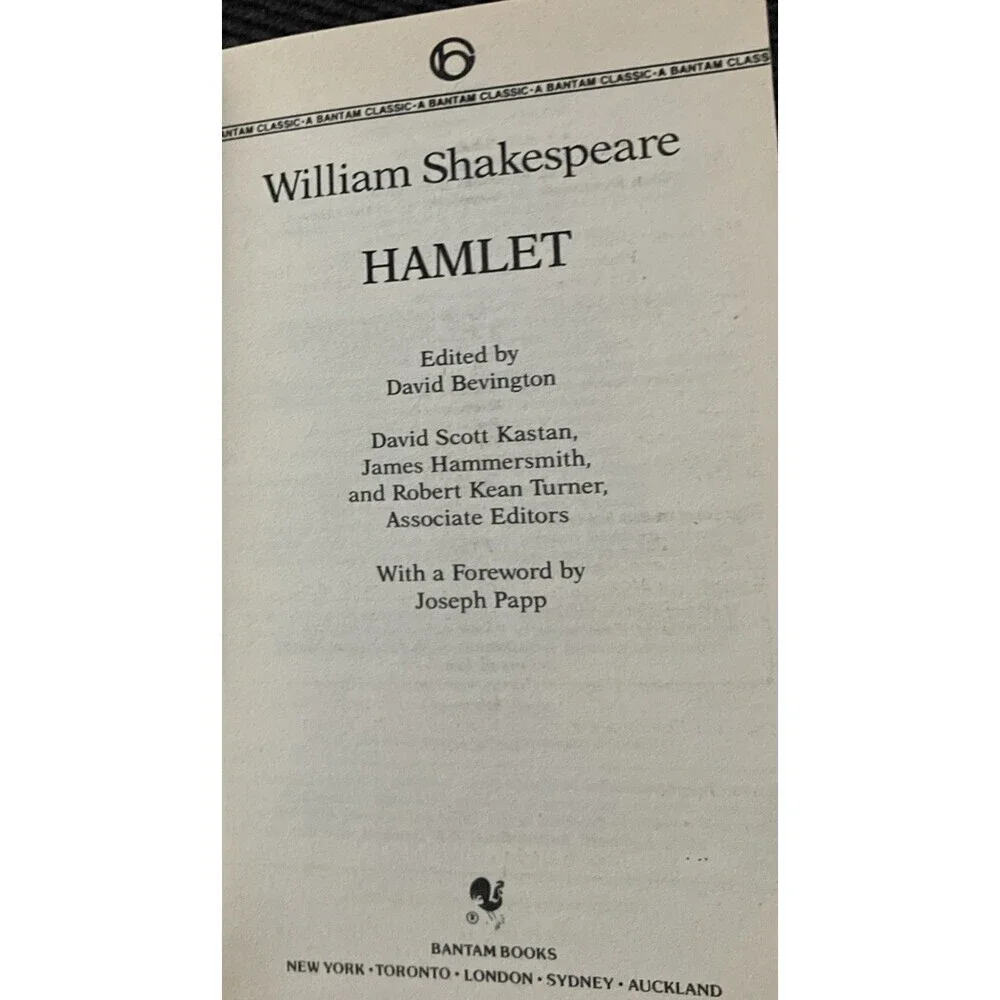 Hamlet by William Shakespeare (1988, Mass Market)
